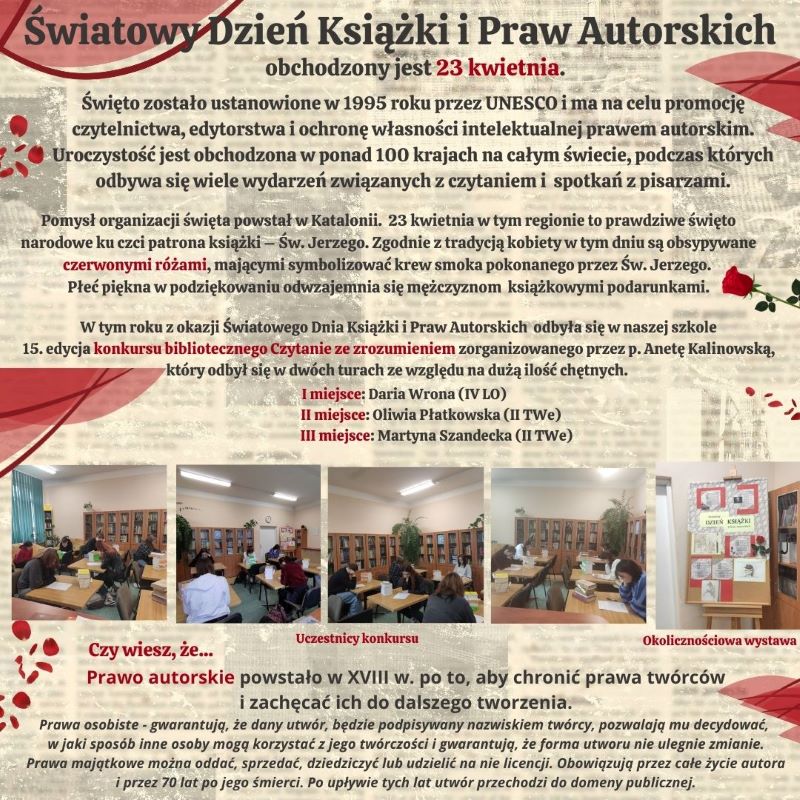 26. Światowy Dzień Ksiązki i Praw Autorskich 2025
