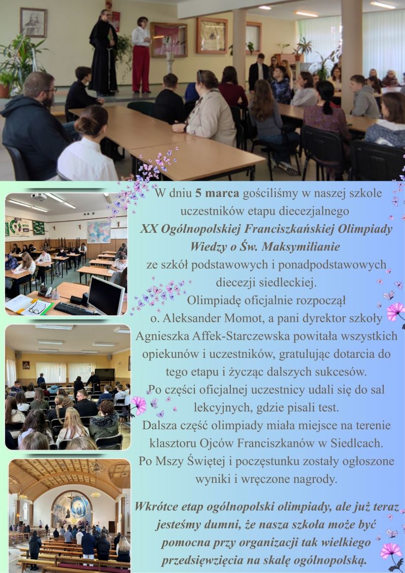 XX Olimpiada Franciszkańska etap diecezjalny