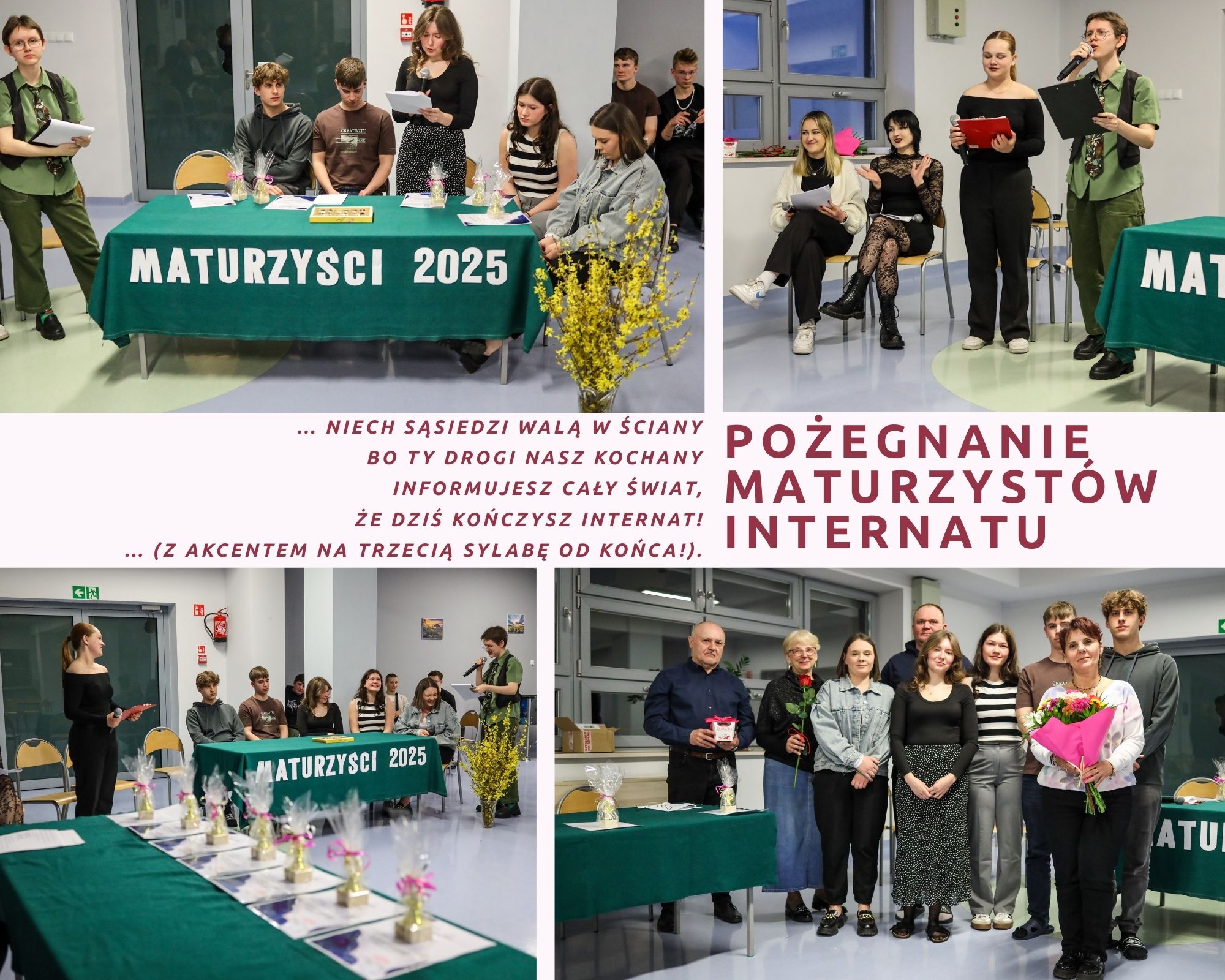 POŻEGNANIE MATURZYSTÓW INTERNATU