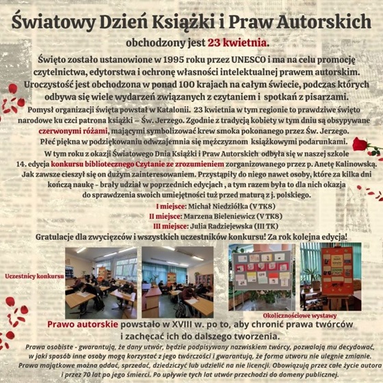 Światowy Dzień Książki i Praw Autorskich 2024